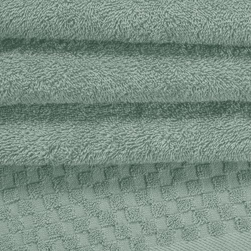 MyOwn Ultra Soft 2 Pack Oversized Bath Towel Set 28x55 inches, Cotton Large Bath Towels, Highly Absorbant Compact Quickdry & Lightweight Towel, Ideal for Gym Travel Camp Pool - Jade