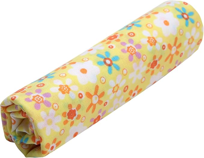 7 pcs 20" x 20" Cotton Fabric DIY Making Supplies Quilting Patchwork Fabric Fat Quarter Bundles DIY for Quilting Cotton Patchwork Cushions (Mix Flowers, 20" x 20")