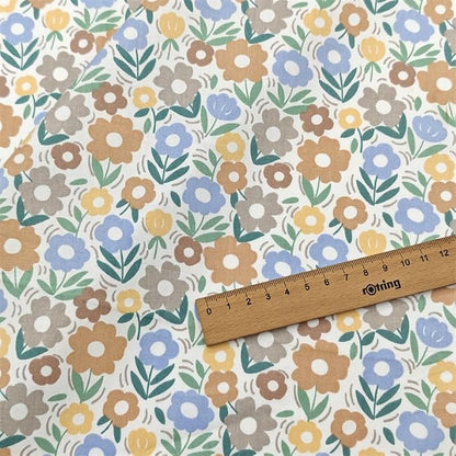 Sunflower Geometric Floral Layer Cake Fabric,10x10 Inch Pre-Cut Cotton Square Quilting Supplies Clearance for Sewing & DIY Crafts (42Pcs)