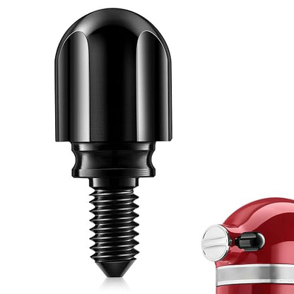 Attachment Knob Thumb Screw fit for Kitchen Aid Mixers, Upgraded 6061 Aluminum Long Screw Head Knob Replacement Parts, Replaces 9709194, 4162142, 240374 etc, Black