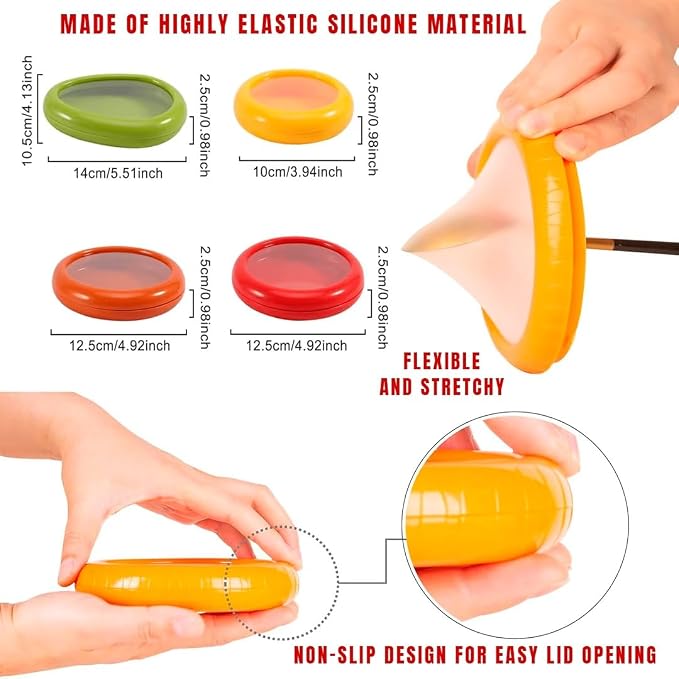 Avocado Saver Holder and Tomato Storage Set of 4 | Stainless Steel Onion Slicer - Reusable Containers for Fruits, Garlic, Lemons, Potatoes, and Vegetables - Ideal for Slicing and Keeping Fresh