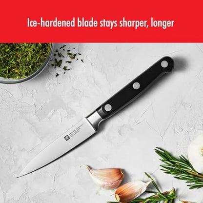 ZWILLING Professional S 3-Piece Razor-Sharp German Starter Knife Set, Made in Company-Owned German Factory with Special Formula Steel perfected for almost 300 Years, Dishwasher Safe