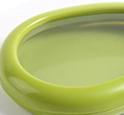 AUNMAS Clear Food Storage Container, Freezer Airtight Fruit Vegetable Saver, Pantry Organization for Avocado Kitchen Fridge(Green)
