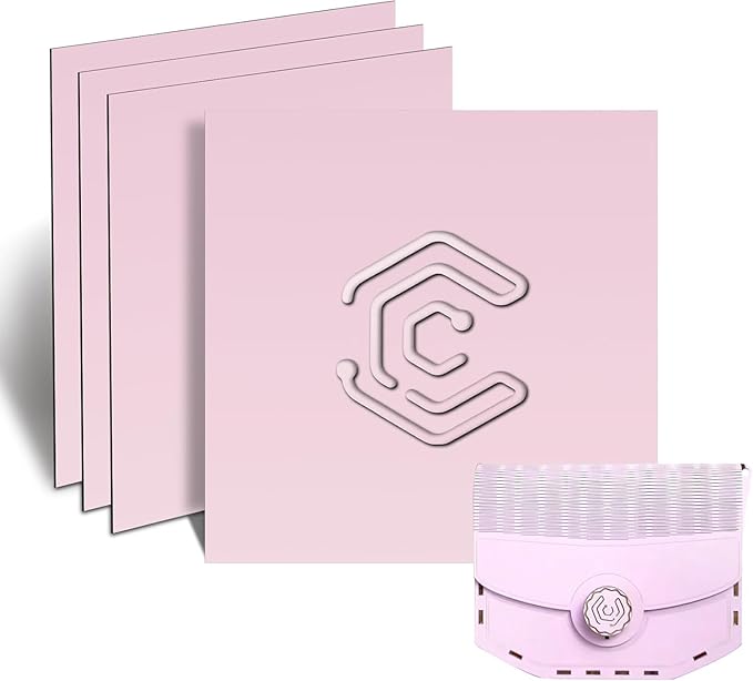 4 Pack Pre-Painted Colored Plywood Sheets,12x12x1/8 Inch (3mm) Basswood Board,Ideal for Laser Cutting, Engraving, DIY Crafts, Ornaments, Models Making (Pink)