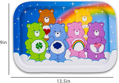 Care Bears Kitchen Decor Accessories Set - Bundle with 2 Food Platters for Parties, Family Gatherings, Birthdays, and Drinks Plus Stickers