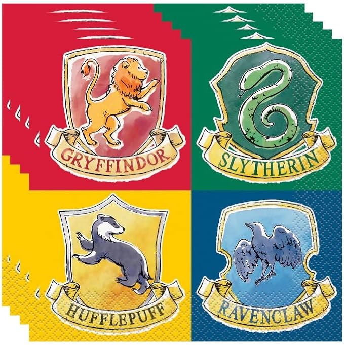 Unique Harry Potter Birthday Party Supplies Bundle Pack includes 24 Lunch Plates and 32 Napkins (Bundle for 24)