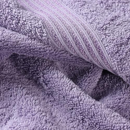 Superior Egyptian Cotton 12-Piece Towel Set, Assorted Towels for Home Bathroom, Decor Essentials, Includes 4 Bath, 4 Hand, 4 Face Towels/Washcloths, Quick Dry, Absorbent, Royal Purple