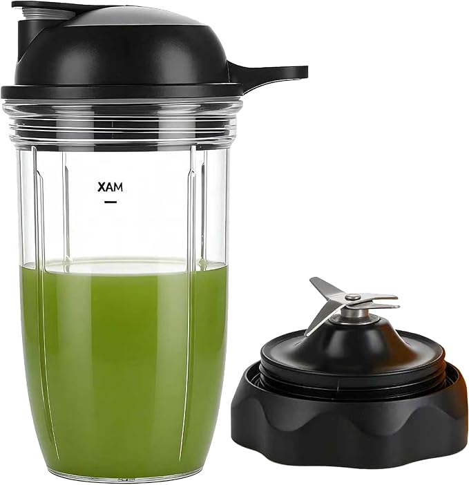 Blender Combo Easy Twist Extractor Blade with 2pcs Juicer personal jar 18oz cup with to go lid,Compatible with nutribullet Full-Size Blender Combo 1200W:NBF50500/NBF50500IN/NBF50500AK/NBF50500AW