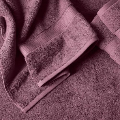 Superior Egyptian Cotton Plush & Absorbent, Bath Towel Set of 4, Plum