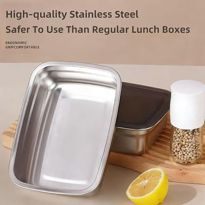10 Pack Stainless Steel Food Storage Containers with Airtight Leak-Proof Lids, 34oz Reusable Meal Prep Lunch Boxes, Freezer & Dishwasher Safe Metal Containers for Leftovers & Snacks