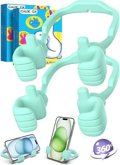 Funny Gifts for Teen Boy Kid Man Cell Phone Stand: UPGRADE Adjustable Thumbs Up Lazy Phone Holder for Desk Fun Gadget for Him Guy Tween Woman Girl Adult Essentials Stocking Stuffer Who Have Everything