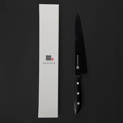 SASUGA Lightweigth Japanese Gyuto Chef’s Knife 210mm – Made in Japan | Molybdenum-Vanadium Stainless Steel | Razor-Sharp, Rust-Resistant Blade for Meat, Fish & Vegetables