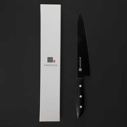 SASUGA Lightweigth Japanese Gyuto Chef’s Knife 210mm – Made in Japan | Molybdenum-Vanadium Stainless Steel | Razor-Sharp, Rust-Resistant Blade for Meat, Fish & Vegetables