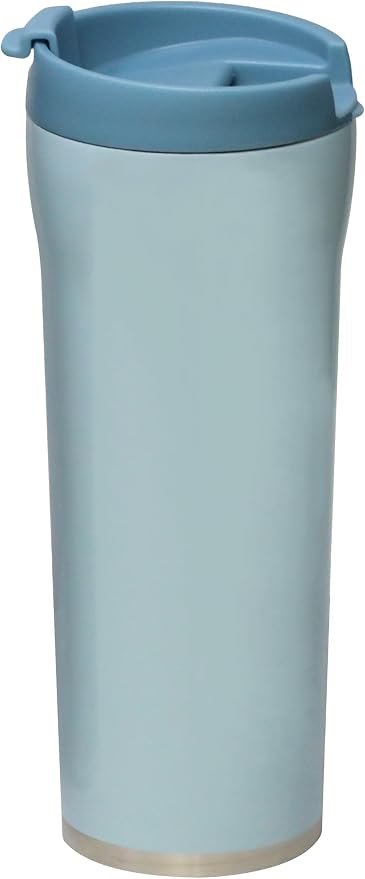 MIRA 16 oz Coffee Travel Mug - Stainless Steel Insulated Tumbler with Leak-Proof Lid - Hot & Cold Cup - Pearl Blue