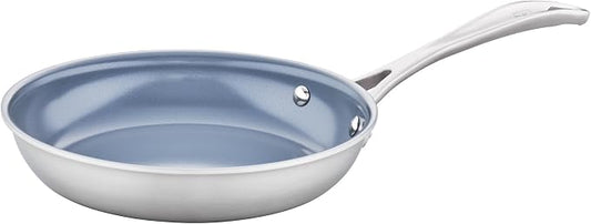 ZWILLING Spirit 3-ply 10-pc Stainless Steel Ceramic Nonstick Pots and Pans Set, Dutch Oven, Fry Pan