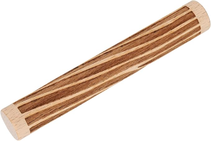 HARFINGTON Wood Clay Roller 4" Wood Grain Pattern Rolling Pins Wood Rollers Pottery Tools Wood Grain Texture Rollers for Clay Baking Dough Playdough DIY