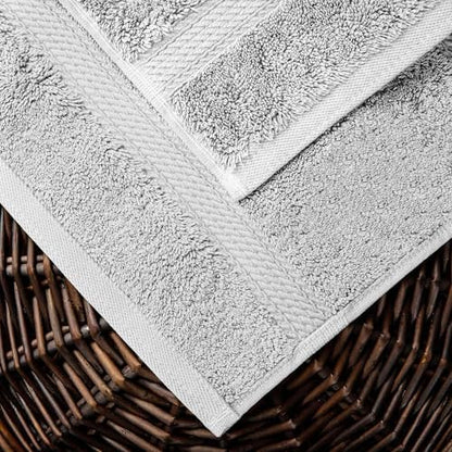 Superior Egyptian Cotton Ultra Plush & Absorbent, 10 Piece Set, Silver
