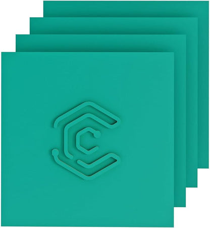 4 Pack Pre-Painted Colored Plywood Sheets,12x12x1/8 Inch (3mm) Basswood Board,Ideal for Laser Cutting, Engraving, DIY Crafts, Ornaments, Models Making (Green)