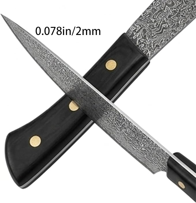 Chef Knife 8 Inch,Light Kitchen Knife, Ideal for All-Around Food Preparation with Damascus Steel Knife,Ultra Sharp Japanese Knife with Ergonomic Handle