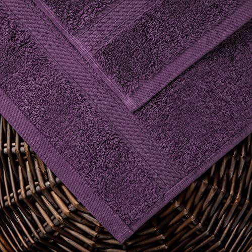 SUPERIOR Egyptian Cotton Ultra Plush & Absorbent, 10 Piece Set, Plum