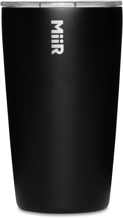 MiiR, Tumbler, Vacuum Insulated, Stainless Steel with Slide Lid, Cup Holder Compatible & BPA Free, Black, 12 Fluid Ounces