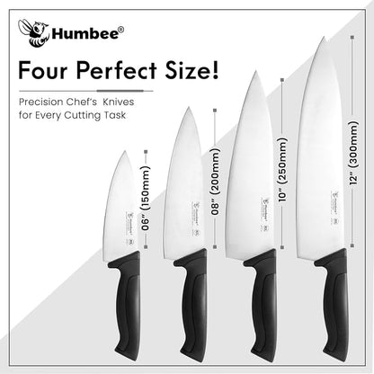 6-Inch Chef Knife, NSF Certified Razor-Sharp High Carbon Stainless Steel Blade – Ergonomic Color Coded Handle, Non-Slip Grip Kitchen Knife, DT-10 Series, Black