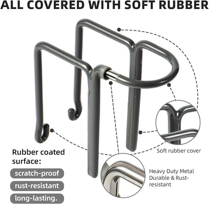 2 Packs Kitchen Sink Brush Holder, Rustproof Waterproof Dish Wand Holder, Sink Scrubber Caddy,Cover with rubber,Hanging Sponge Brush Dish Cloth Storage Rack, No Drilling One-Step Installation