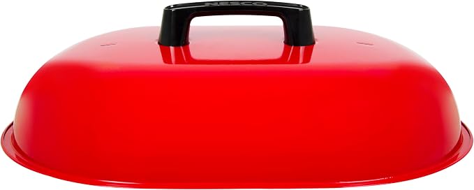 NESCO MWR18‑12 Electric Roaster Oven for Family‑Size Meals, Red 18‑Quart Countertop Roaster with Circle of Heat Heating Technology