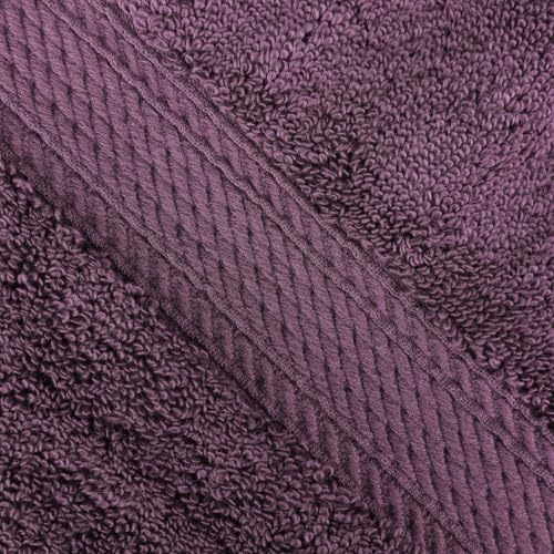 SUPERIOR Egyptian Cotton Ultra Plush & Absorbent, 3 Piece Set, Plum