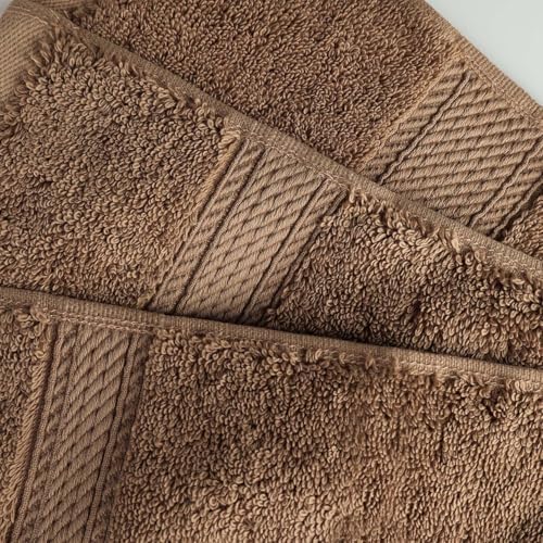 SUPERIOR Egyptian Cotton Pile Heavyweight Bath Sheet, 2 Piece Set, Latte