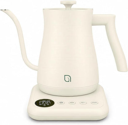 WILLOW ECO SERIES Gooseneck Electric Kettle with 5 Temperature Presets and Keep Warm Feature, 0.8L Pour Over Kettle for Coffee & Tea 1200W Quick Heating with 100% Stainless Steel Interior Water Heater