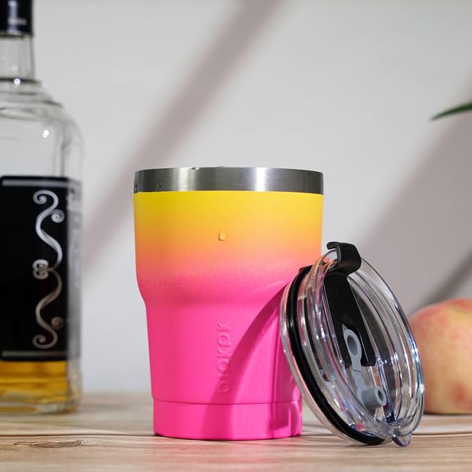 BJPKPK Tumbler With Handle And Straw 10oz Stainless Steel Tumbler With Lid Insulated Coffee Cups,Blood Moon