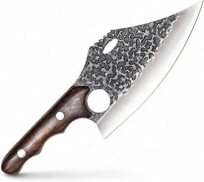 COOLINA Gator Butcher Knife – Hand-Forged High-Carbon Steel, 7.6 Inch, for Meat Processing, Hunting & Outdoor Cooking