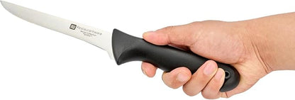 Restaurantware-6 Inch Boning Knife, 1 With Colored Coded Pins Flexible Boning Knife - High-Carbon, Stain-Resistant, Black German Steel Fillet Knife, Ergonomic Handle, For Fish, Vegetables Or Entrees