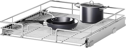 Pull Out Cabinet Organizer 19½" W x 21½" D, Heavy Duty Cabinet Pull Out Shelves, Slide Out Drawers Organization for Kitchen Cabinets Bathroom