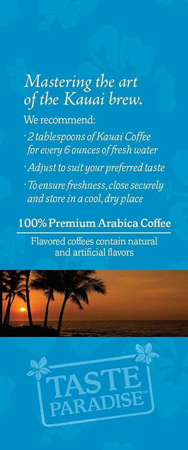 Kauai Coffee Coconut Caramel Crunch Medium Roast | Ground Coffee | 10 oz Package | Pack of 4