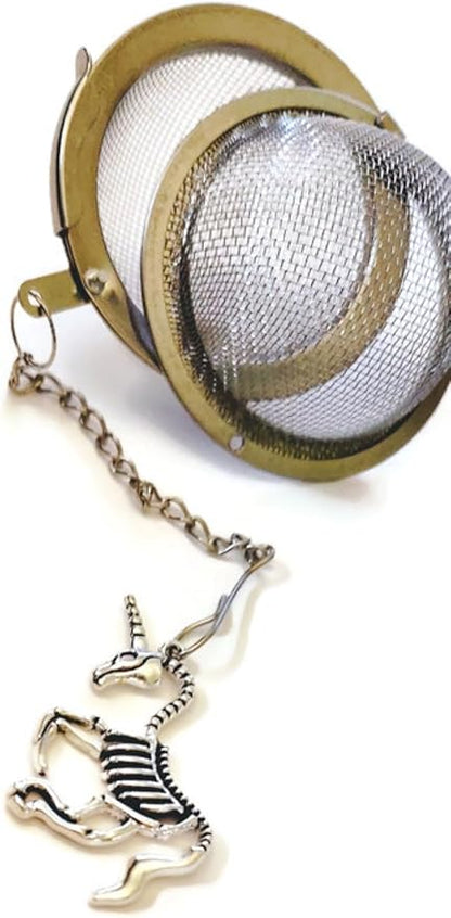 Unicorn Skeleton Tea Strainer Infuser or Brewing Dried herbal Tea Leaves