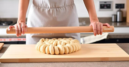 Extra Long Pasta Rolling Pin,Professional Rolling Pins,For Rolling Out Dough For Bread, Baking,Pizza,Noodles(39.37×1.38inch/100×3.5cm)