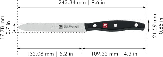 ZWILLING Twin Signature 5-inch Utility Knife, Razor-Sharp, Made in Company-Owned German Factory with Special Formula Steel perfected for almost 300 Years, Dishwasher Safe