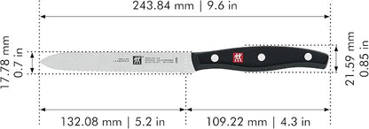 ZWILLING Twin Signature 5-inch Utility Knife, Razor-Sharp, Made in Company-Owned German Factory with Special Formula Steel perfected for almost 300 Years, Dishwasher Safe