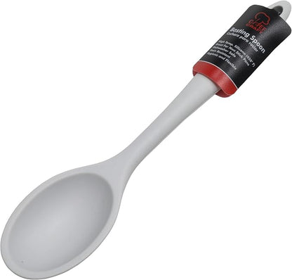 Chef Craft Premium Silicone Basting Spoon, 11 inch, Gray