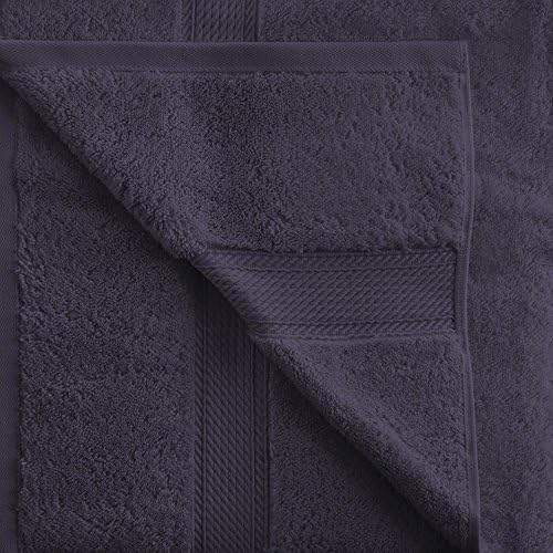 SUPERIOR Egyptian Cotton Plush & Absorbent, Hand Towel Set of 4, Navy Blue