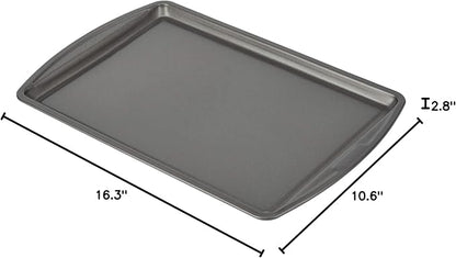 GoodCook Everyday Baking Sheet with Carbon Steel Construction & Scratch-Resistant Metal-Utensil Safe Nonstick , 9 x 13-Inch