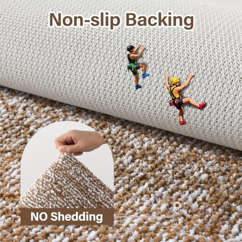 Bathroom Rugs 30x20 Non Slip Washable, Soft Absorbent Bath Mat Coffee
