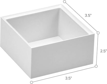 Bostitch Office Konnect Desk Organizer Accessory Tray, Stacks for Desktop Storage, White (Pack of 6)