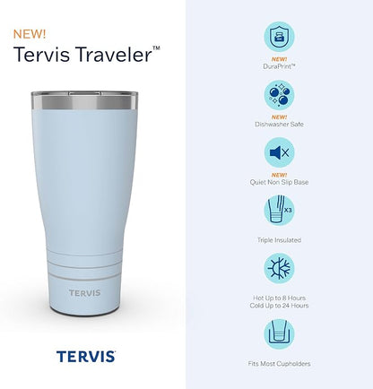 Tervis Traveler Golf Sink the Putt Triple Walled Insulated Tumbler Travel Cup Keeps Drinks Cold & Hot, 30oz, Stainless Steel