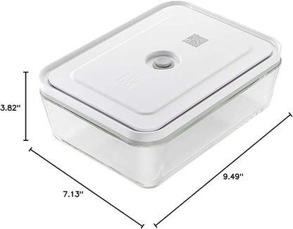 ZWILLING Fresh Save 36812-100 Fresh & Save Vacuum Glass Fridge Box, 0.6 gal (2 L) Sealed Storage Container