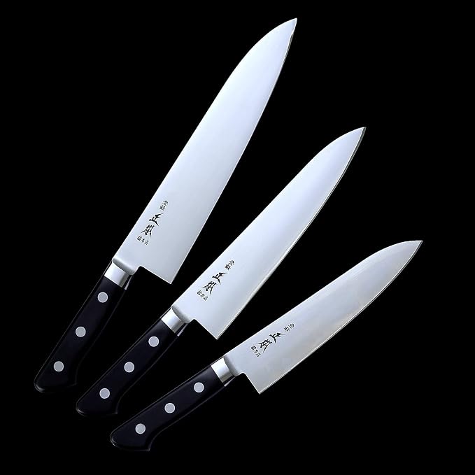 MASAMOTO VG Japanese Gyuto Chef's Knife Large 10.6" (270mm) Made in JAPAN, Professional Kitchen Chef Knife, Super Sharp Japanese Stainless Steel Blade, Full Tang POM Handle, Black