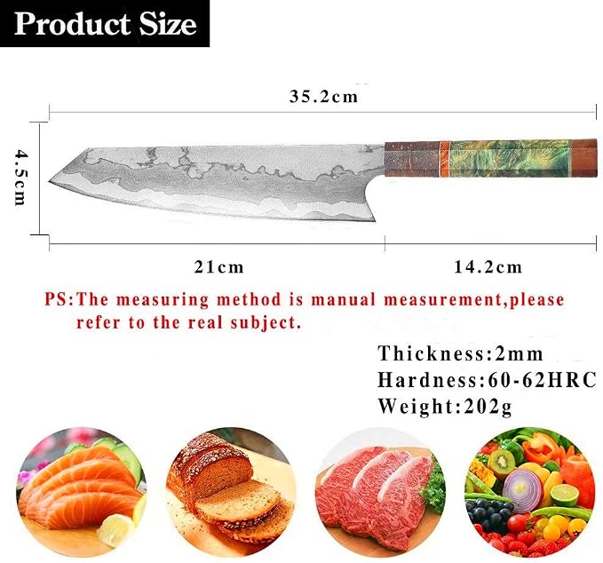 Professional Chef Knife Kitchen Knife Sharp Blade Cleaver Slicer Japanese 440C Steel Kitchen Knives Kitchen Tools Santoku Knife (JDH04)