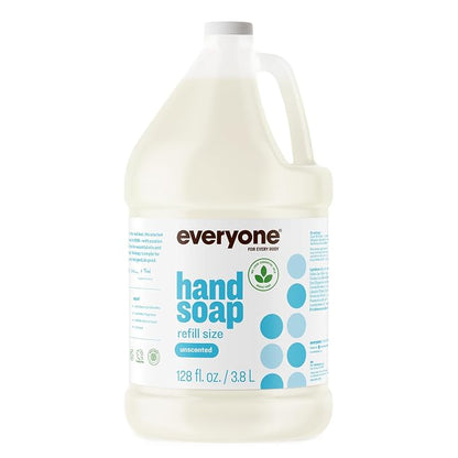 Everyone Liquid Hand Soap Refill, 1 Gallon, Unscented, for kitchen and bathroom
